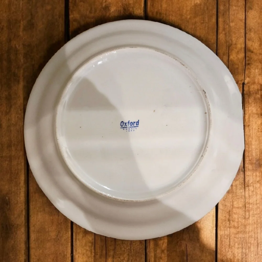 Oxford 1940 Brazil English  Stagecoach & Horses Decorative Plate 6" Collectible - Picture 2 of 2